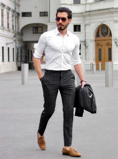 black pants black shoes